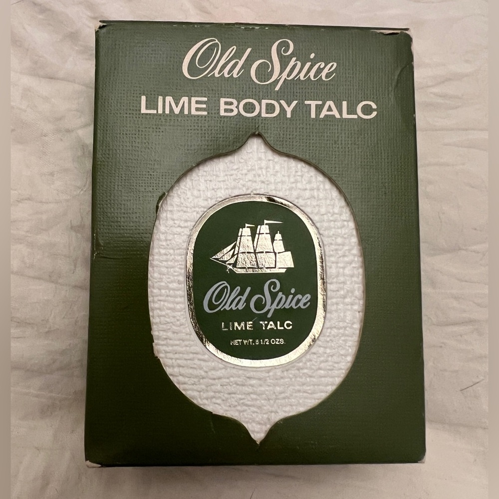 Vintage OLD SPICE Lime Body Talc